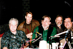 Photo of Mitch Harding, Marc Zicree, Warren James, Jeff Laube, and Mel 
Gilden.